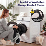 Blankozy™ Heated Wearable Blanket — With Foot Pockets